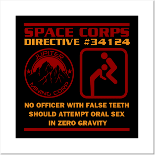 JMC Space Corps Directive #34124 Zero Gravity Posters and Art